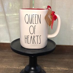 Rae Dunn double sided QUEEN OF HEARTS Alice in Wonderland mug